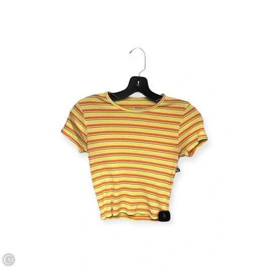 Top Short Sleeve By Bdg In Orange & Yellow, Size: S