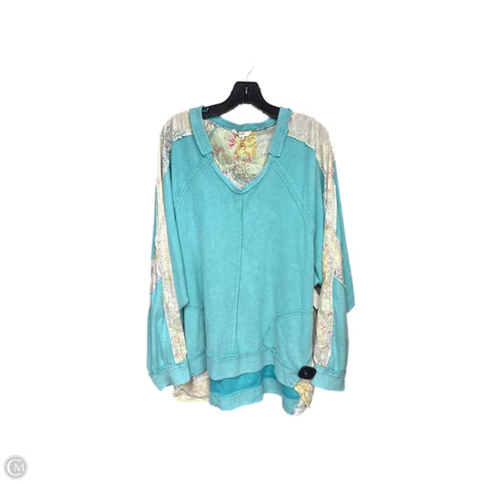 Top Long Sleeve By Clothes Mentor In Blue, Size: L