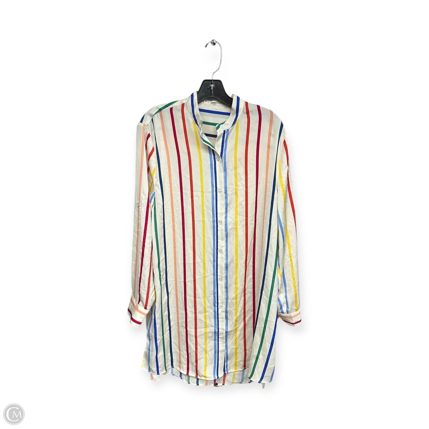 Dress Casual Midi By Summersalt In Striped Pattern, Size: M