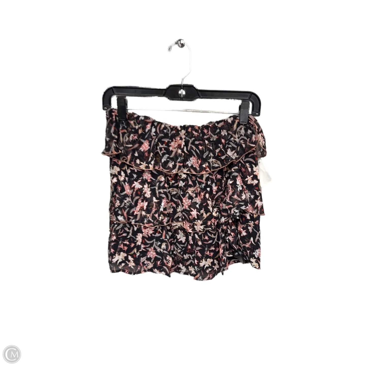 Skirt Mini & Short By Clothes Mentor In Black & Orange, Size: S