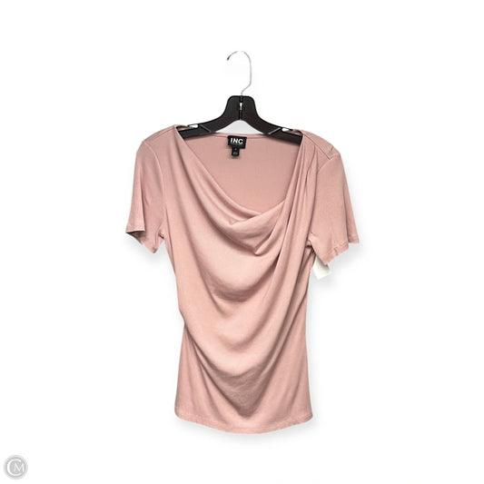 Top Short Sleeve By Inc In Pink, Size: S
