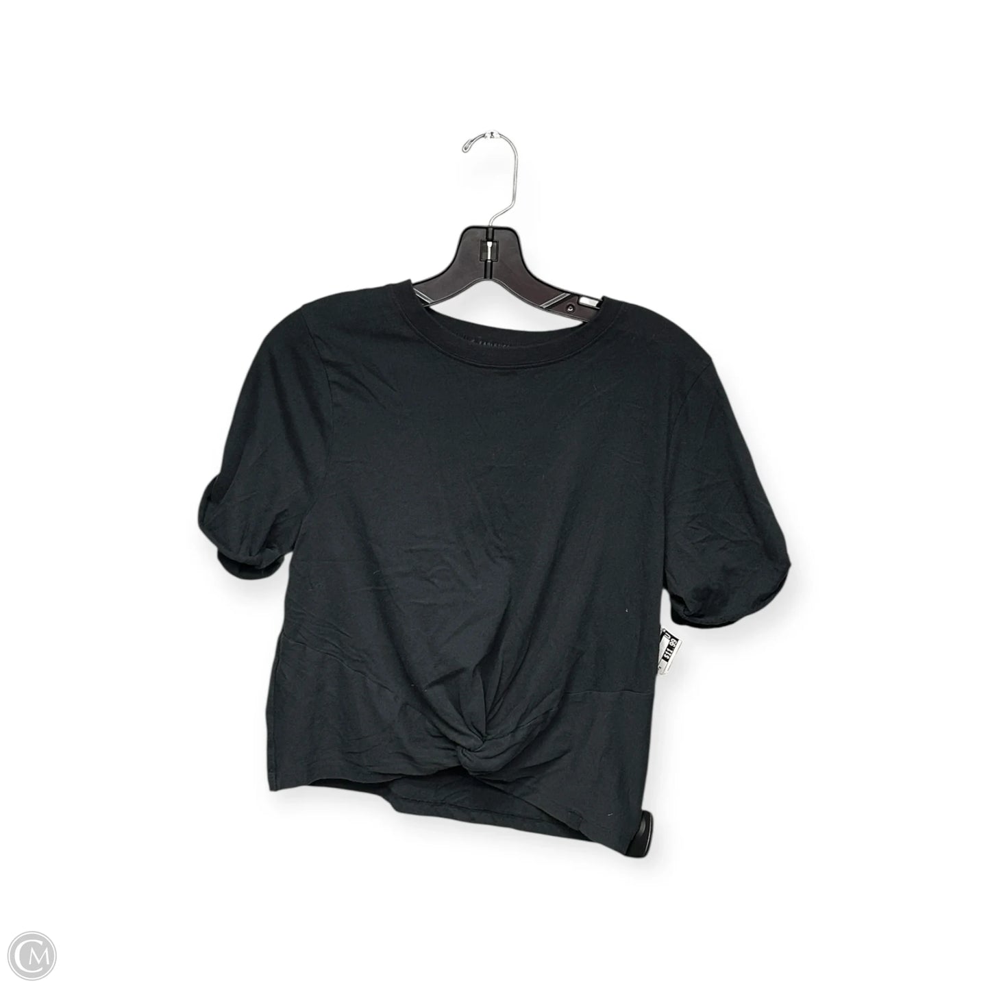Athletic Top Short Sleeve By Fabletics In Black, Size: M