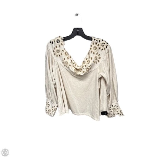Top 3/4 Sleeve By Maeve In Cream, Size: Xl
