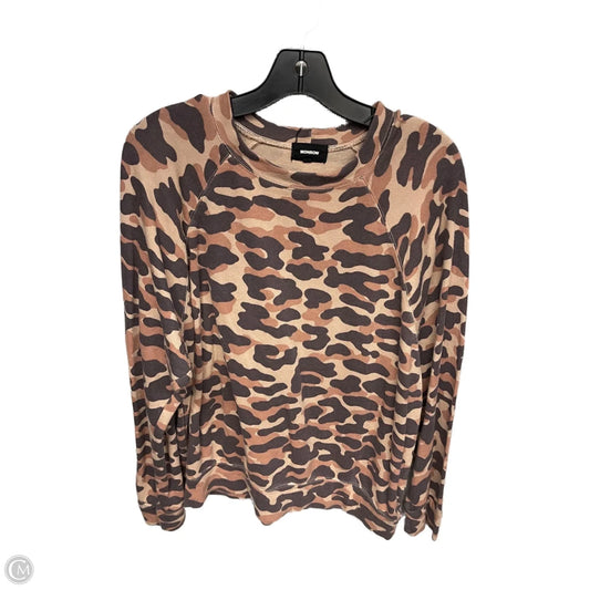 Sweatshirt Crewneck By Monrow In Camouflage Print, Size: M