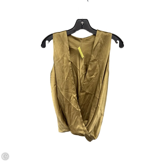 Top Sleeveless By Clothes Mentor In Tan, Size: S