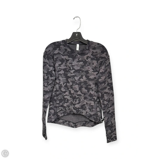Athletic Top Long Sleeve Crewneck By Lululemon In Grey, Size: 8