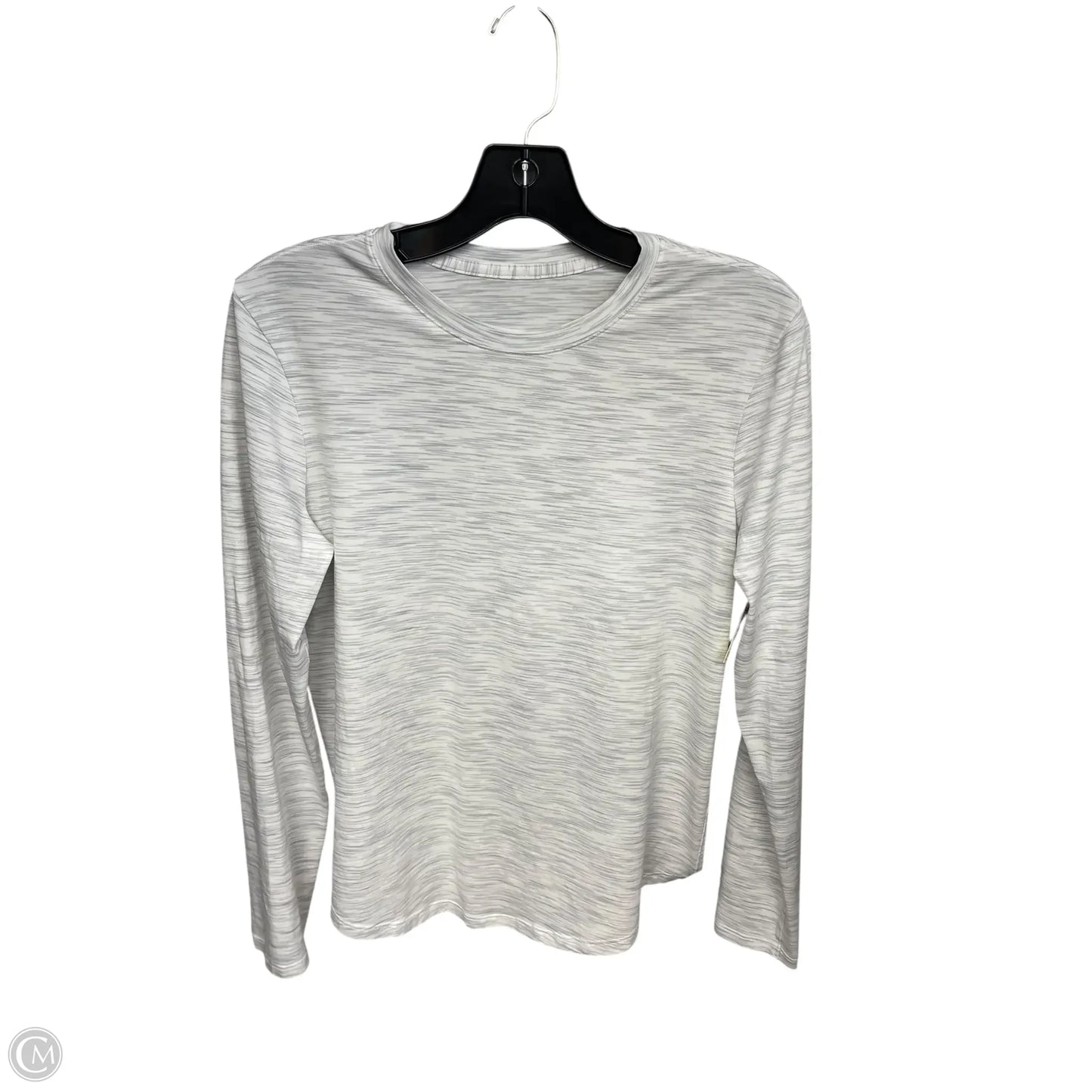 Athletic Top Long Sleeve Crewneck By Lululemon In Grey, Size: S