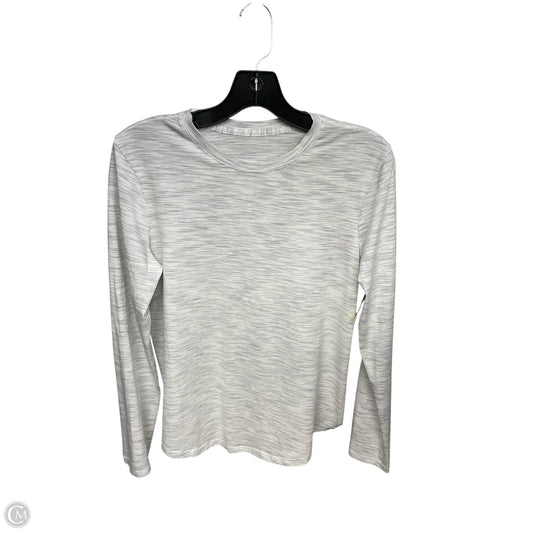 Athletic Top Long Sleeve Crewneck By Lululemon In Grey, Size: S