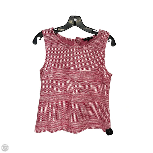 Top Sleeveless By Banana Republic In Red, Size: S