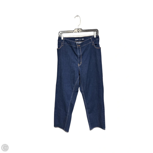 Jeans Straight By Old Navy In Blue Denim, Size: 22