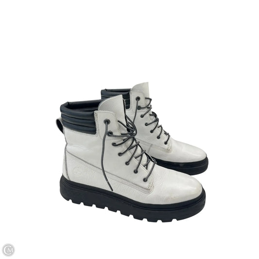 Boots Ankle Flats By Timberland In White, Size: 10