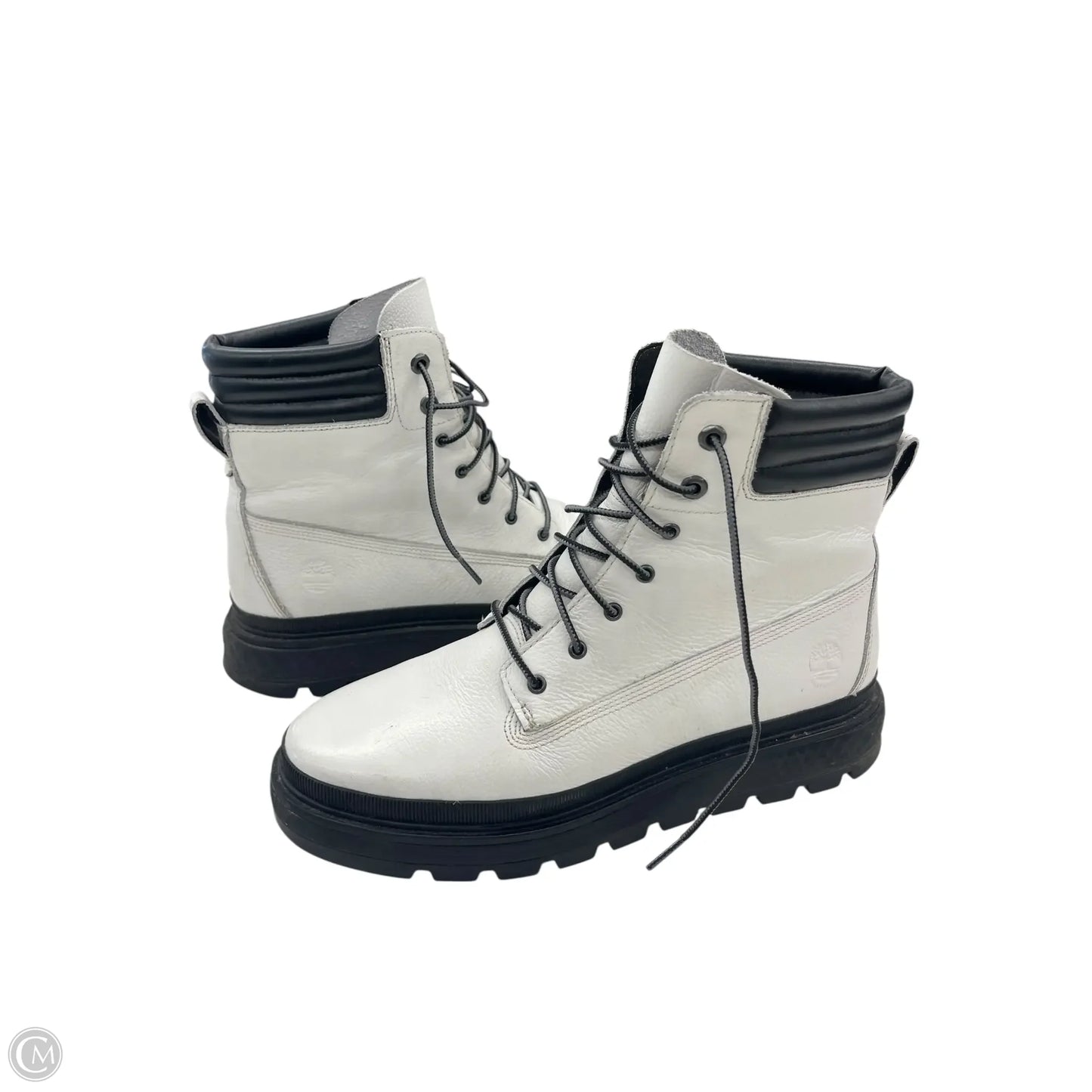Boots Ankle Flats By Timberland In White, Size: 10