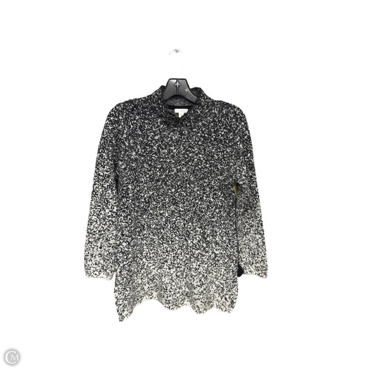 Sweater By Pure Jill In Black & White, Size: Sp