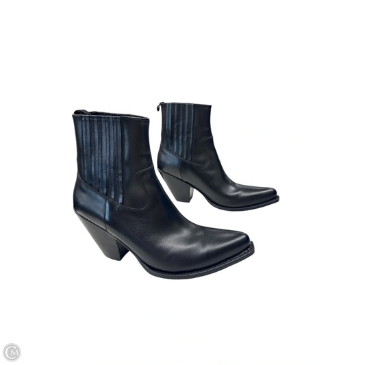 Boots Luxury Designer By Celine In Black, Size: 6.5