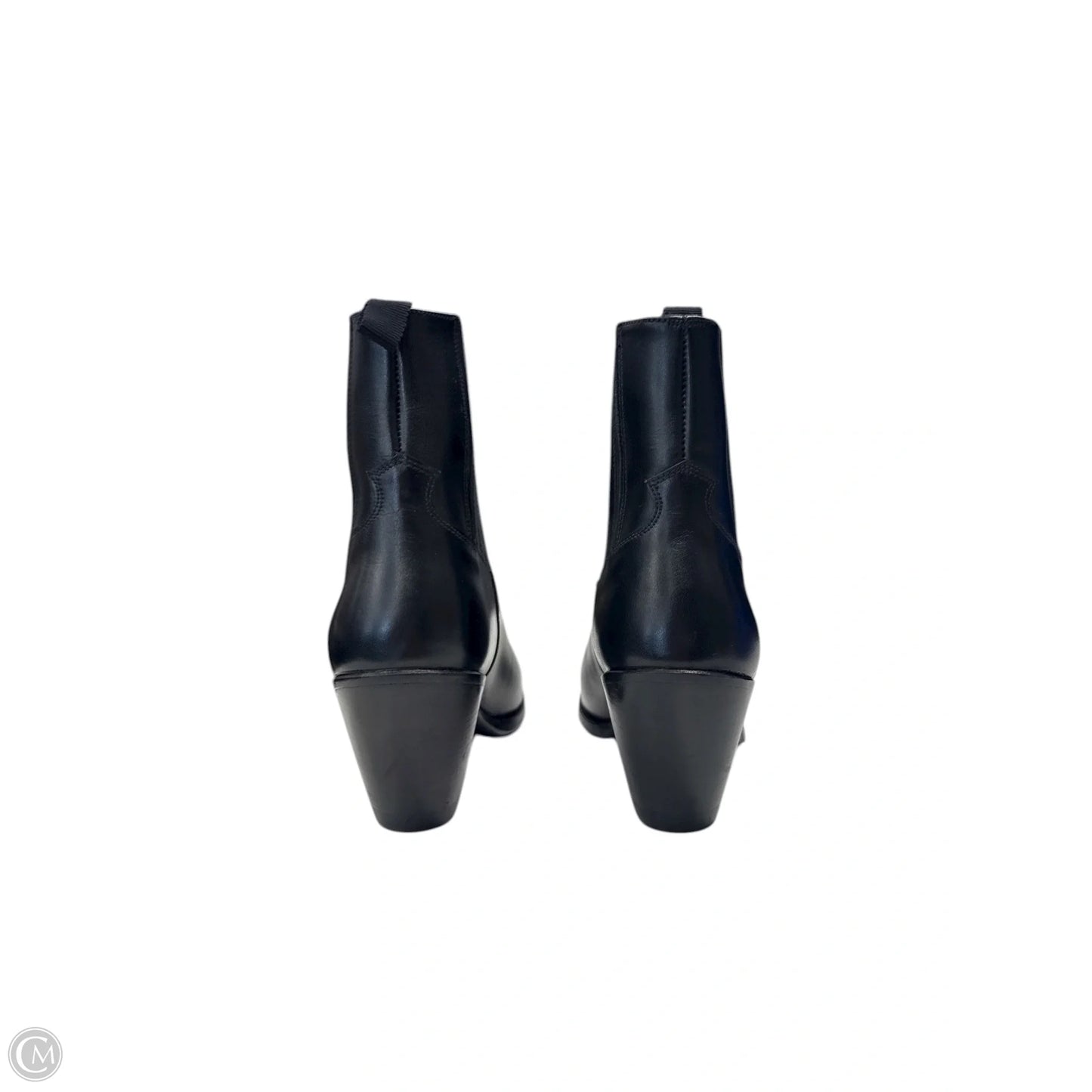 Boots Luxury Designer By Celine In Black, Size: 6.5