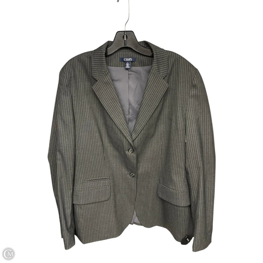 Blazer By Chaps In Grey, Size: 16