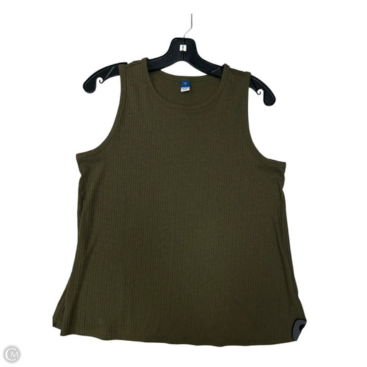 Top Sleeveless By Old Navy In Green, Size: Mp
