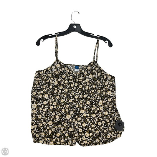 Top Sleeveless By Old Navy In Floral Print, Size: M