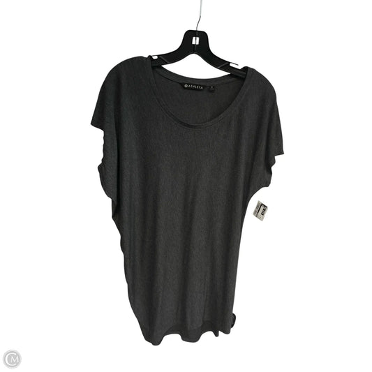 Top Short Sleeve By Athleta In Grey, Size: M