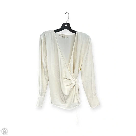 Top Long Sleeve By Loft In Cream, Size: S