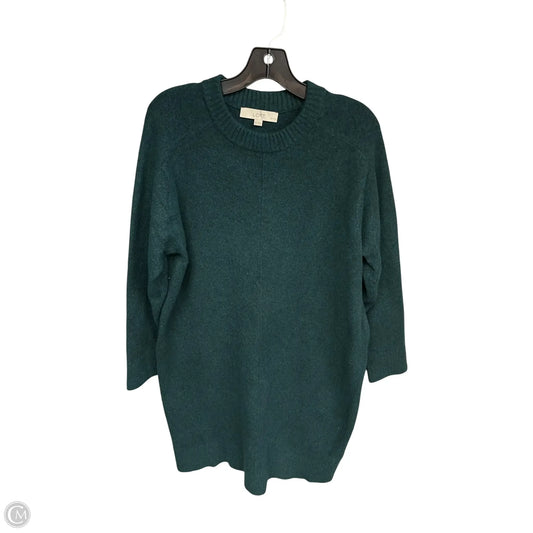 Dress Sweater By Loft In Teal, Size: Mp