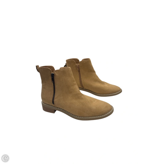 Boots Ankle Flats By Universal Thread In Tan, Size: 7