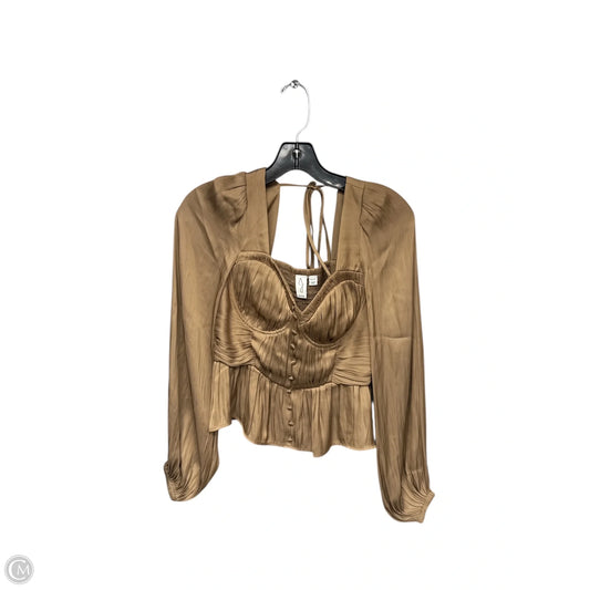 Top Long Sleeve By Joie In Brown, Size: Xs