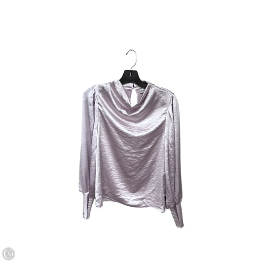 Top Long Sleeve By Evereve In Purple, Size: S