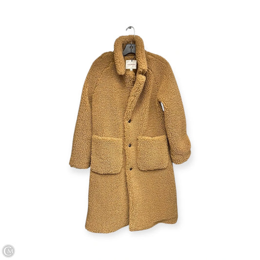 Jacket Faux Fur & Sherpa By Lucky Brand In Brown, Size: S