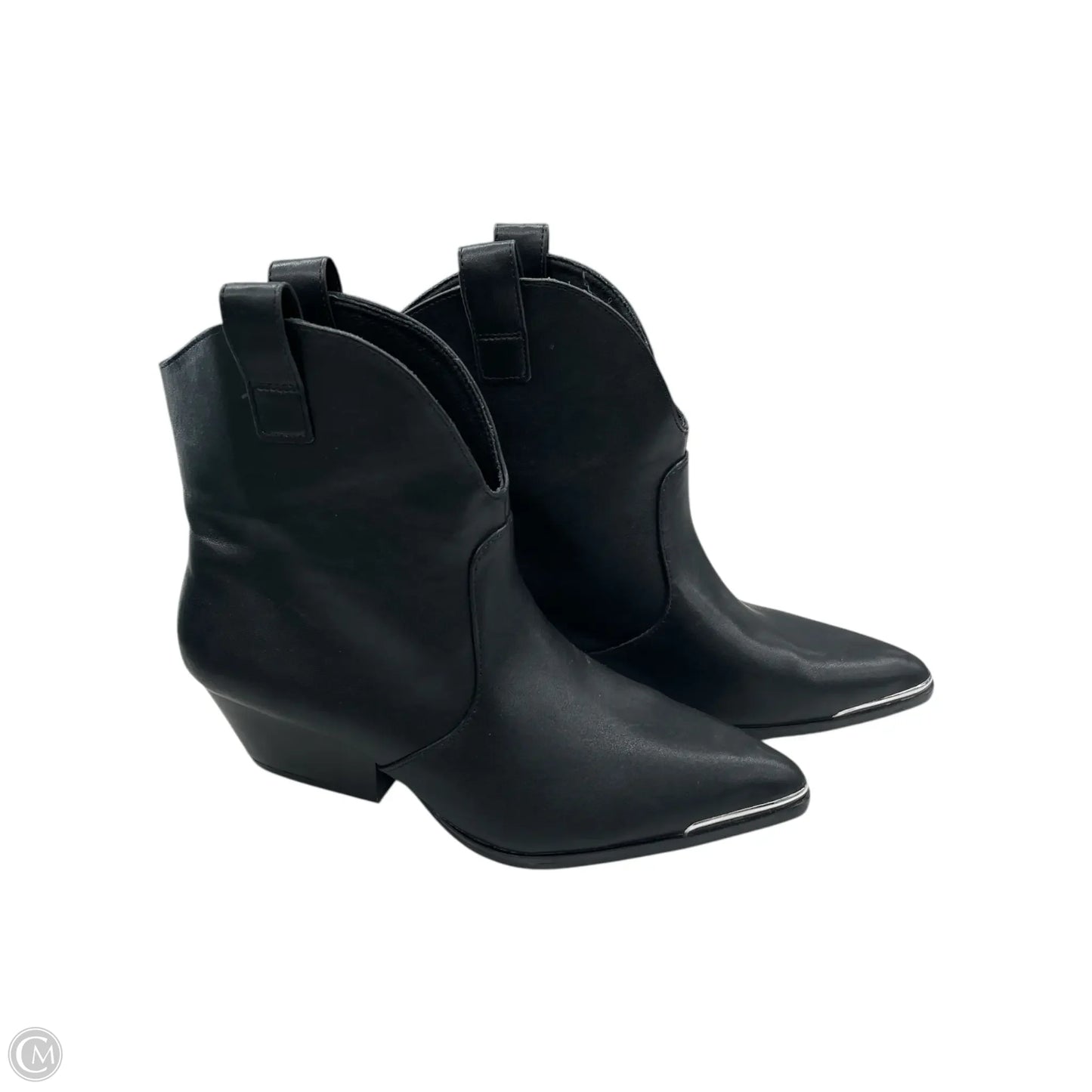 Boots Ankle Heels By Universal Thread In Black, Size: 9.5