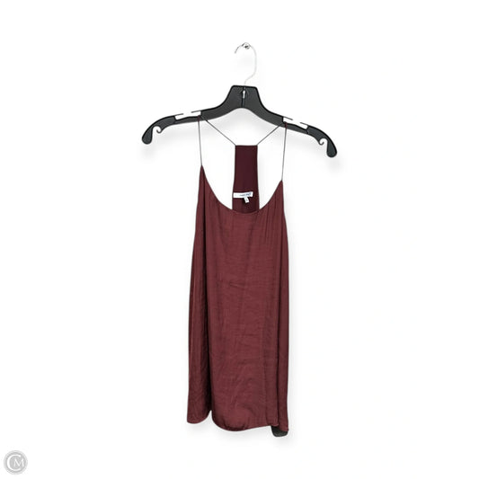 Top Sleeveless By Naked Zebra In Maroon, Size: L