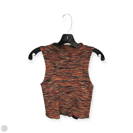 Top Sleeveless By Anthropologie In Orange & Red, Size: Xs