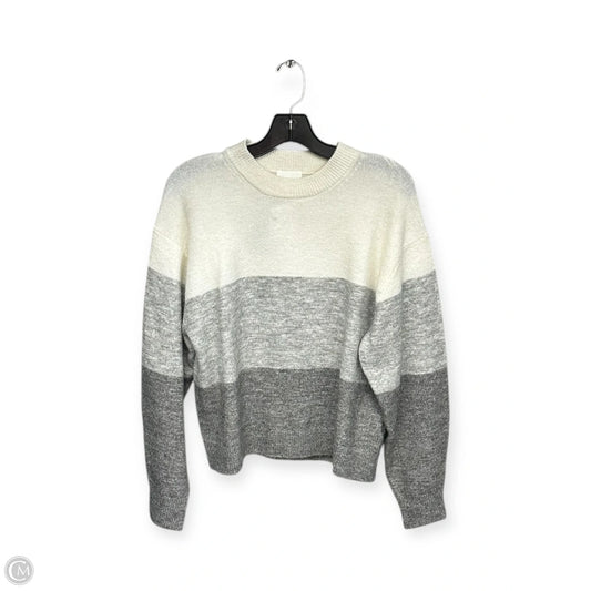 Sweater By H&m In Cream & Grey, Size: Xs
