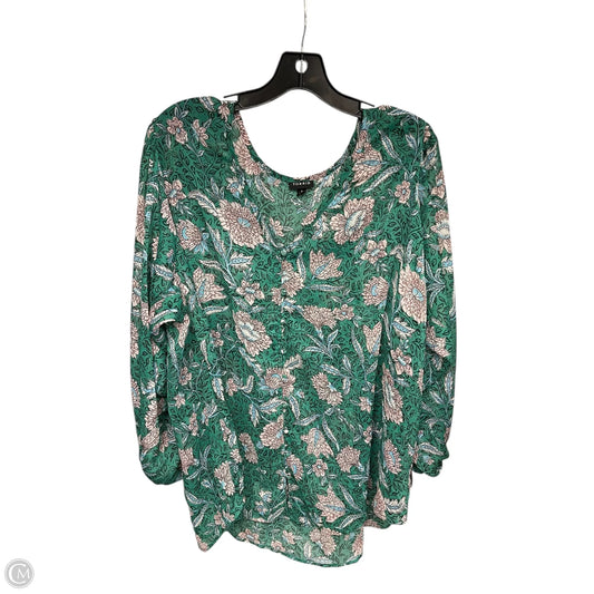 Top Long Sleeve By Torrid In Green, Size: 4x