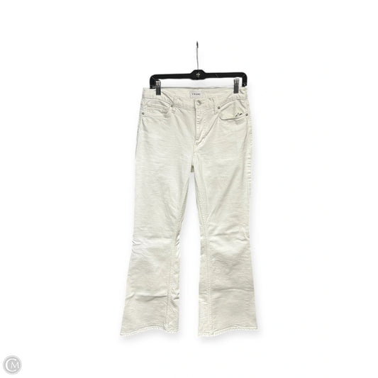 Jeans Boot Cut By Frame In Ivory, Size: 8