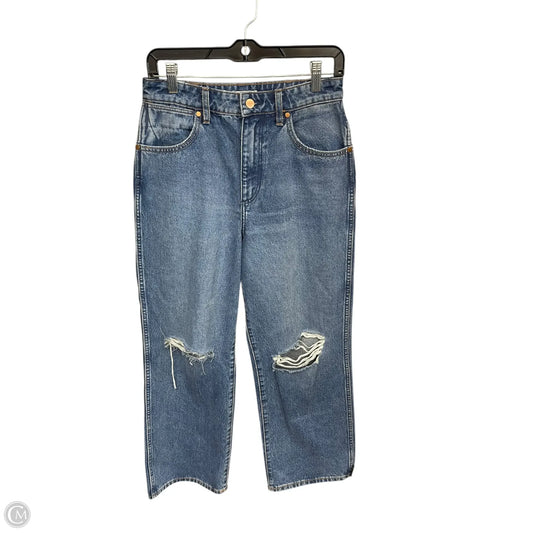 Jeans Straight By Wrangler In Blue Denim, Size: 8