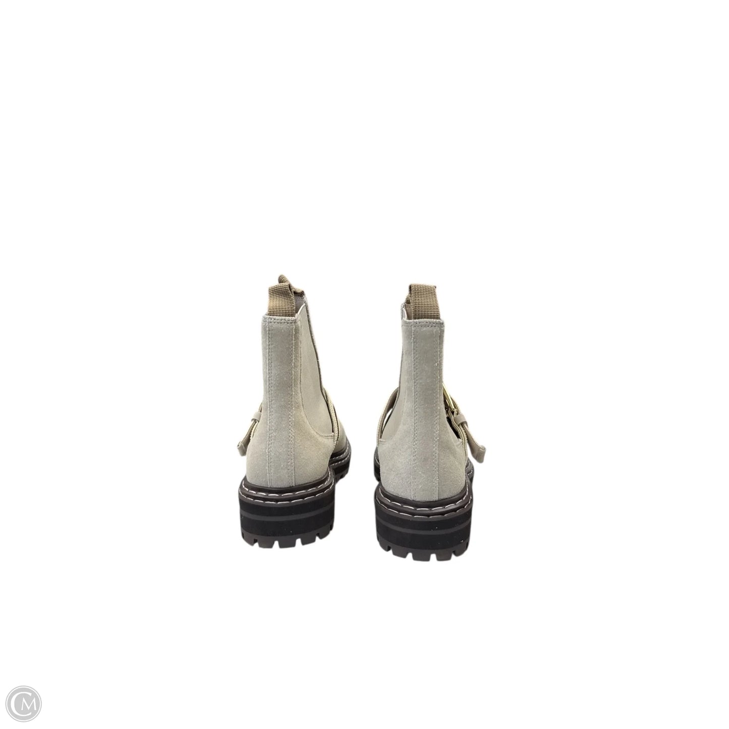 Boots Ankle Flats By Clothes Mentor In Taupe, Size: 8