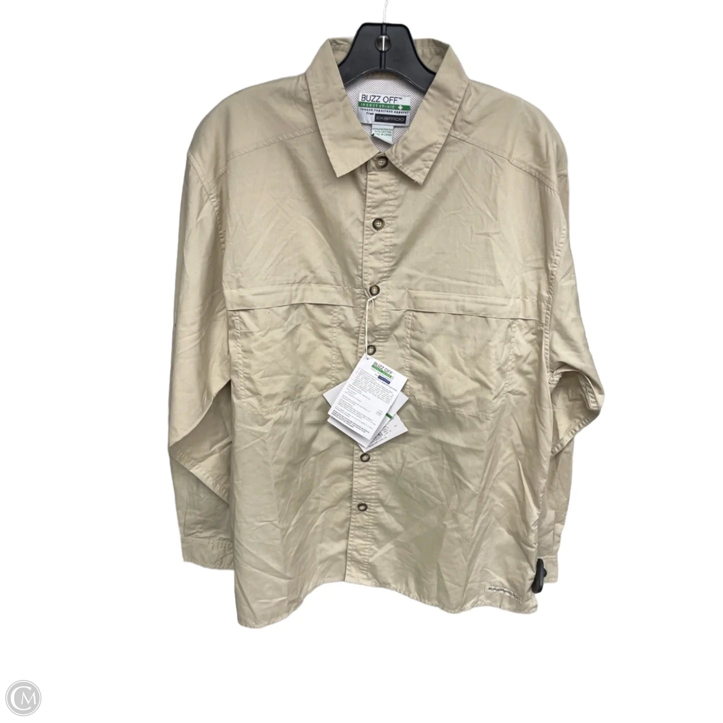 Top Long Sleeve By Clothes Mentor In Tan, Size: M