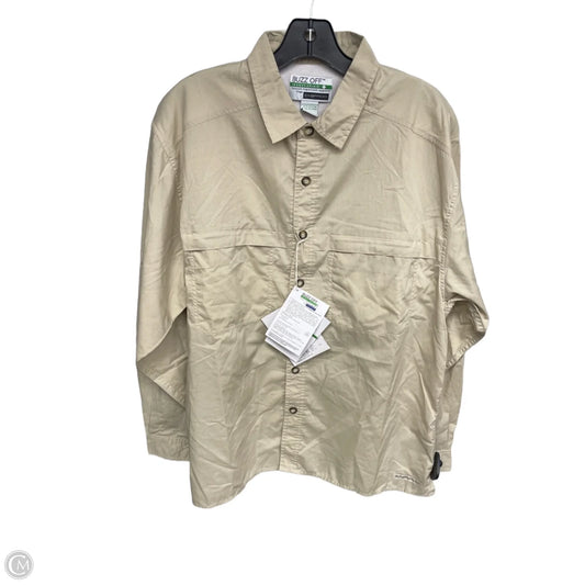 Top Long Sleeve By Clothes Mentor In Tan, Size: M