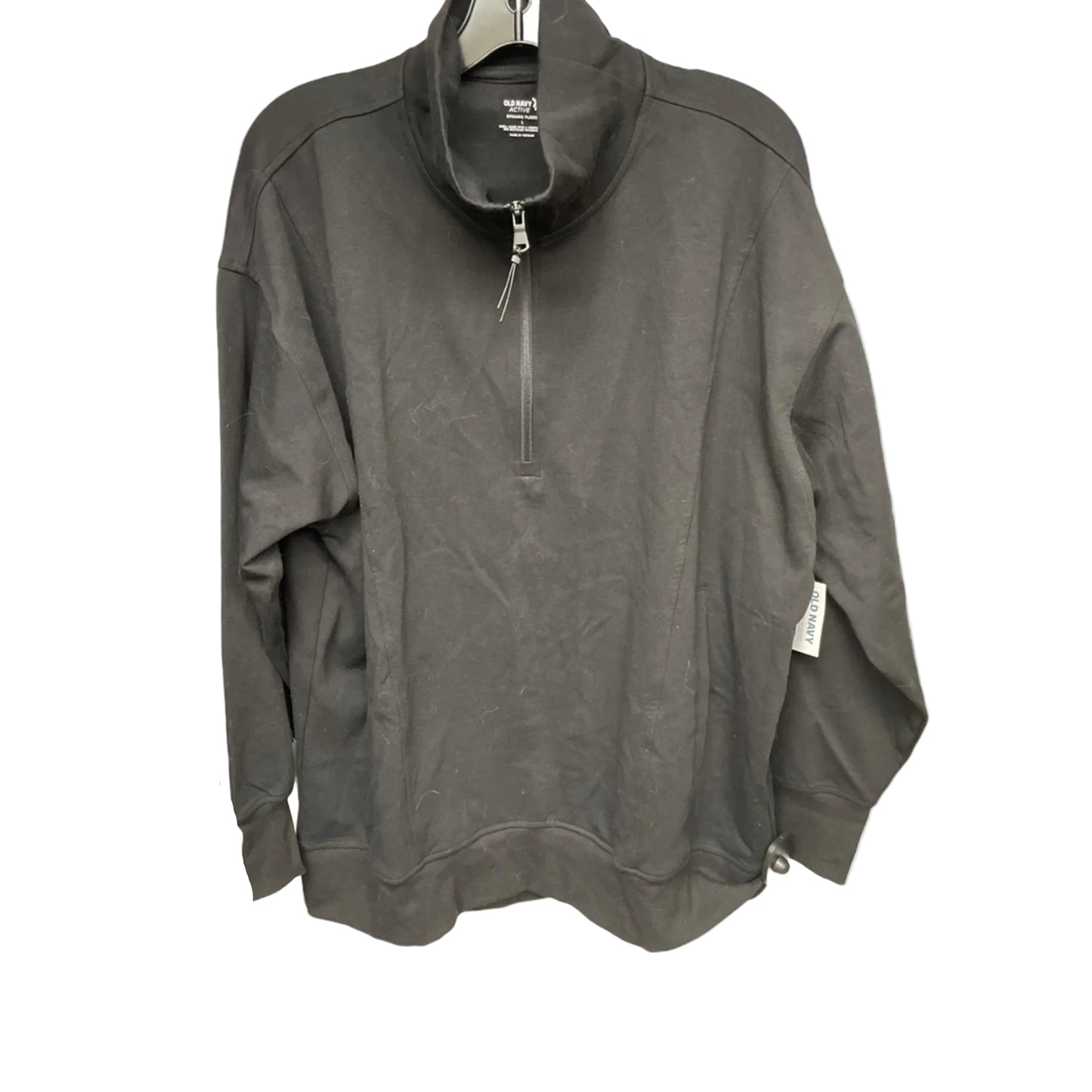 Athletic Sweatshirt Collar By Old Navy In Black, Size: L