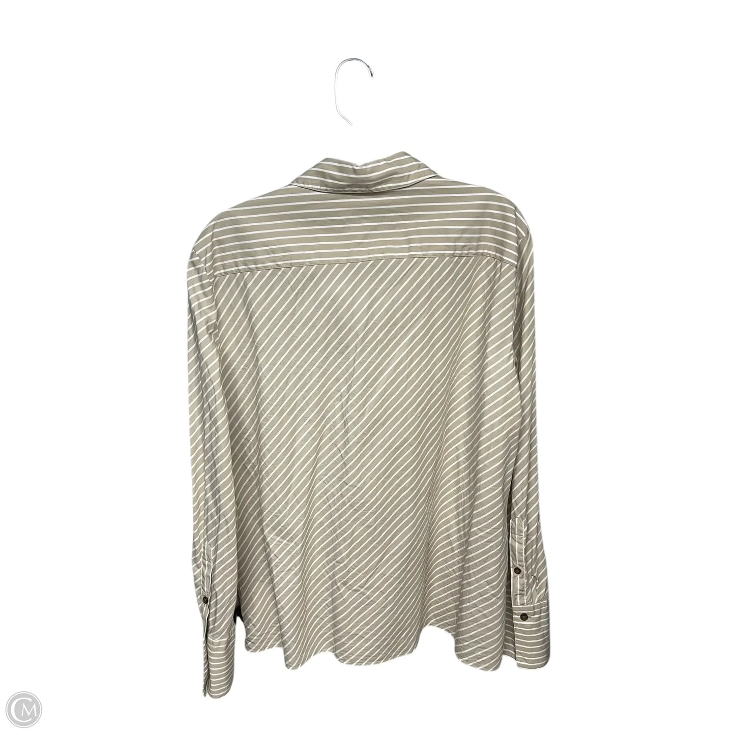 Top Long Sleeve By Rag And Bone In Cream & White, Size: Xl