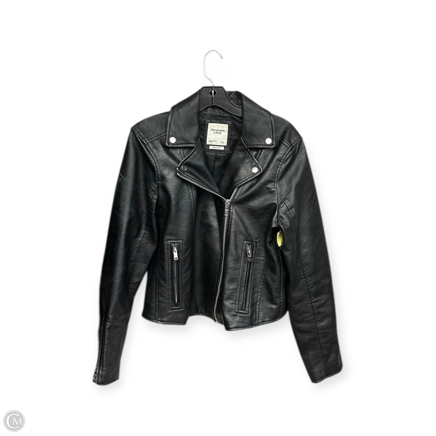 Jacket Moto By Abercrombie And Fitch In Black, Size: L