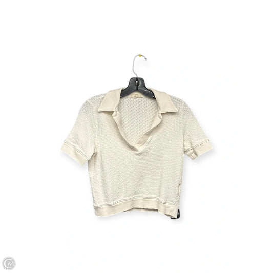 Top Short Sleeve By Madewell In Cream, Size: Xs