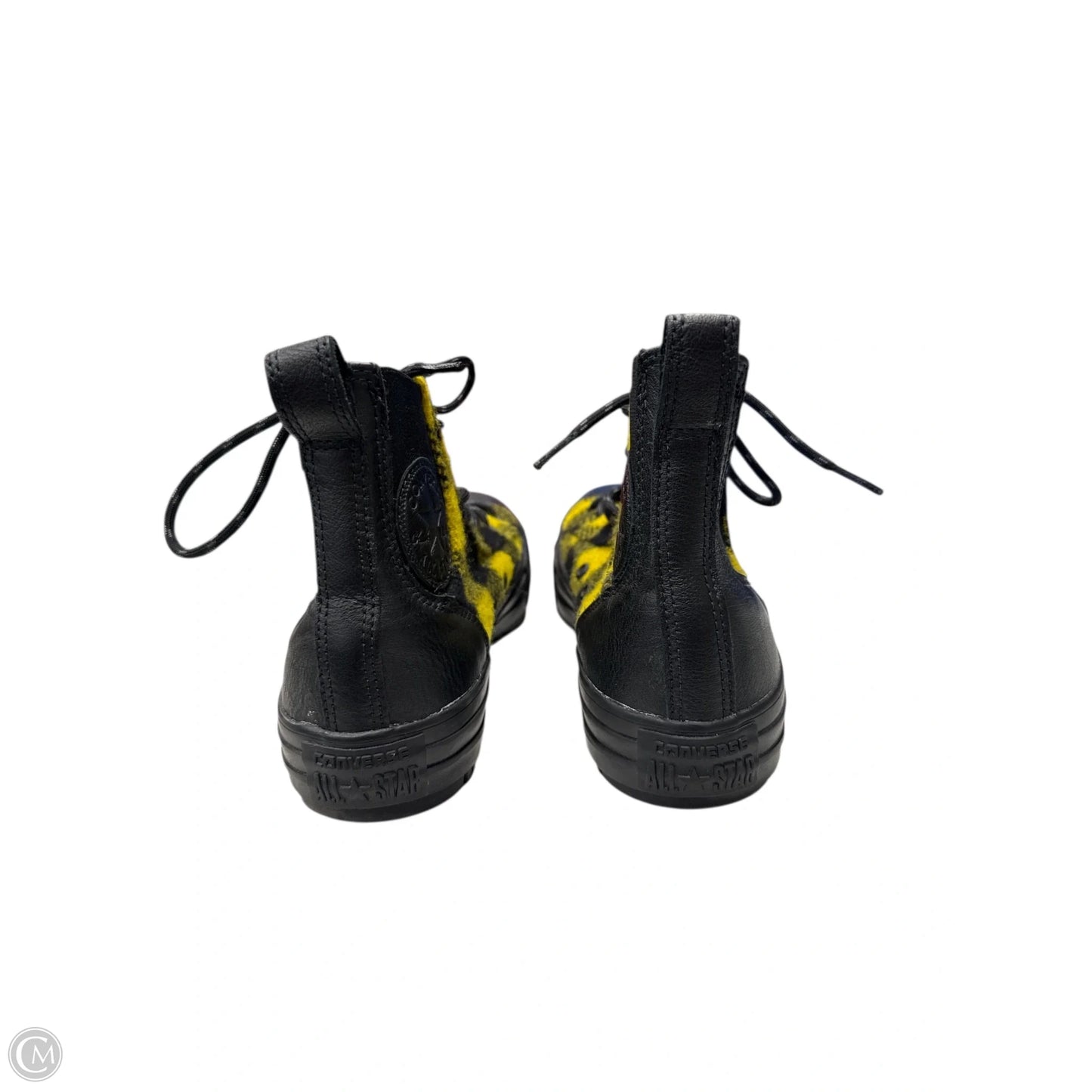 Shoes Sneakers By Converse In Black & Yellow, Size: 8