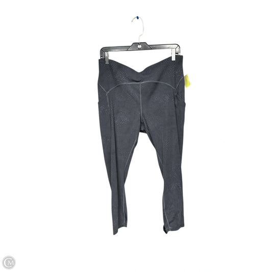 Athletic Capris By Lululemon In Grey, Size: 14