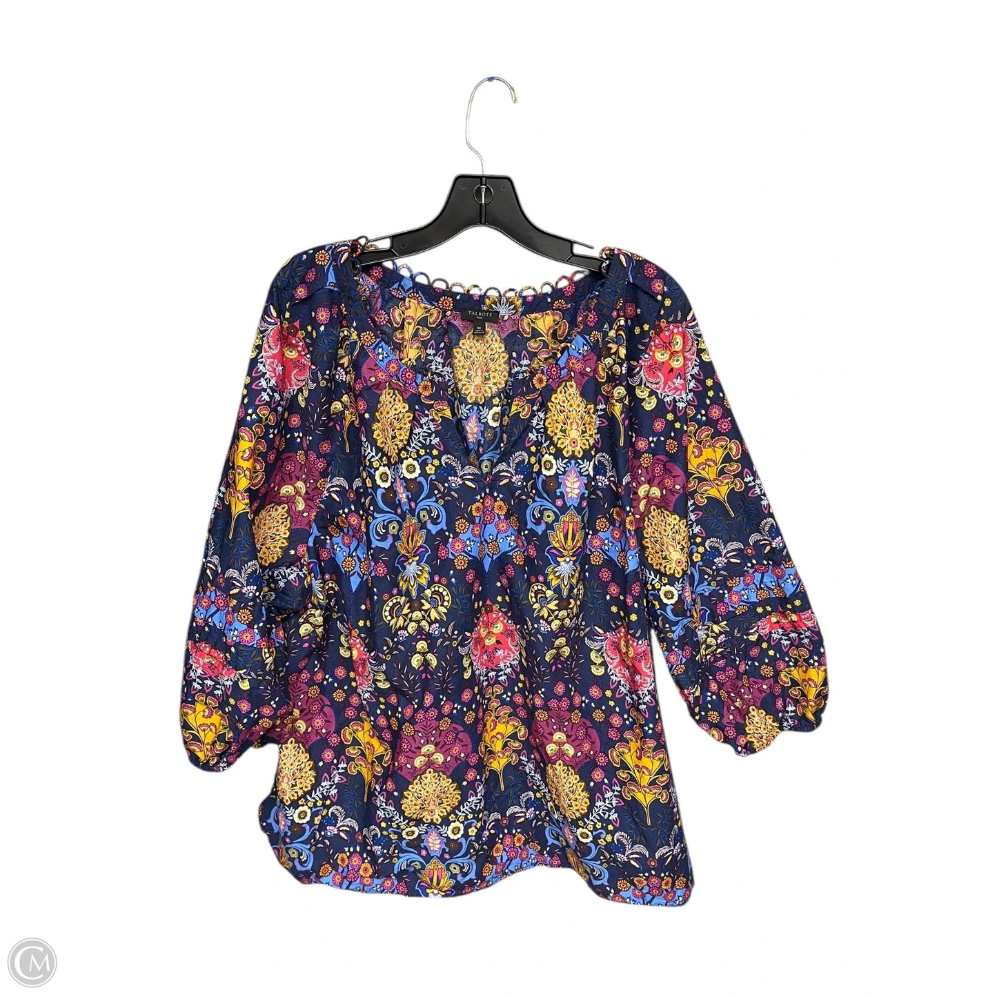 Top Long Sleeve By Talbots In Purple, Size: 3x