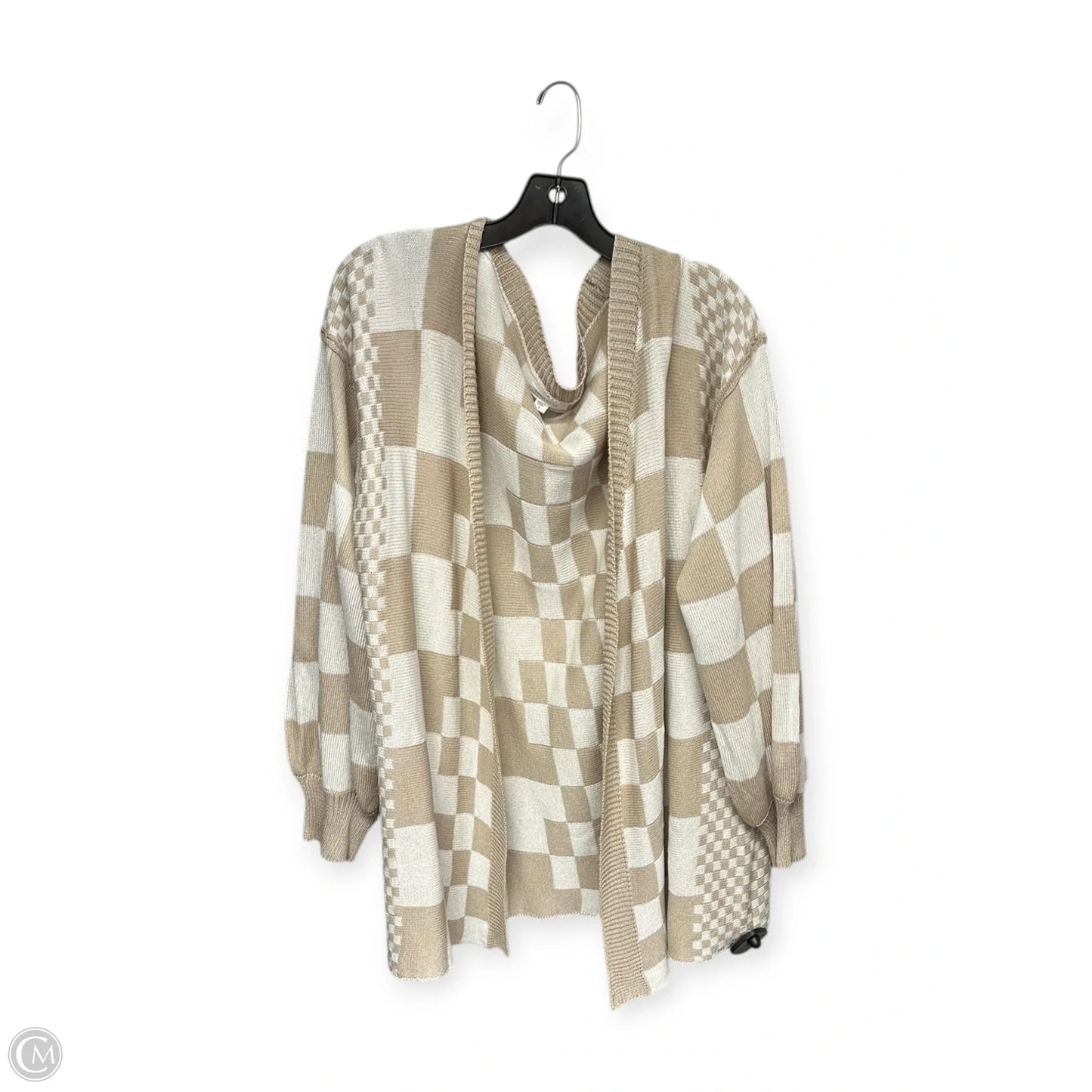 Cardigan By Anniewear In Tan & White, Size: L