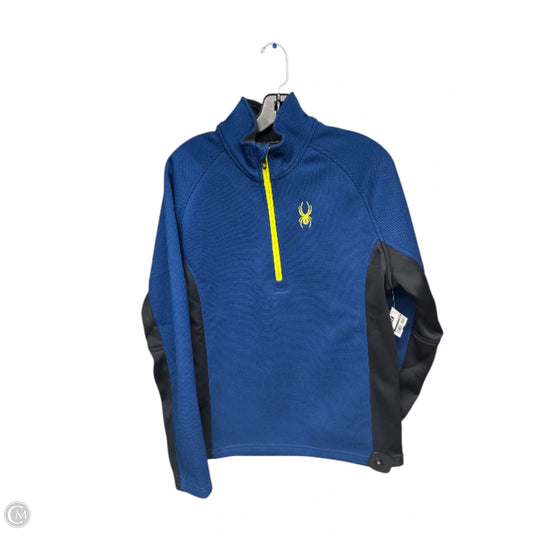 Athletic Jacket By Spyder In Blue, Size: M