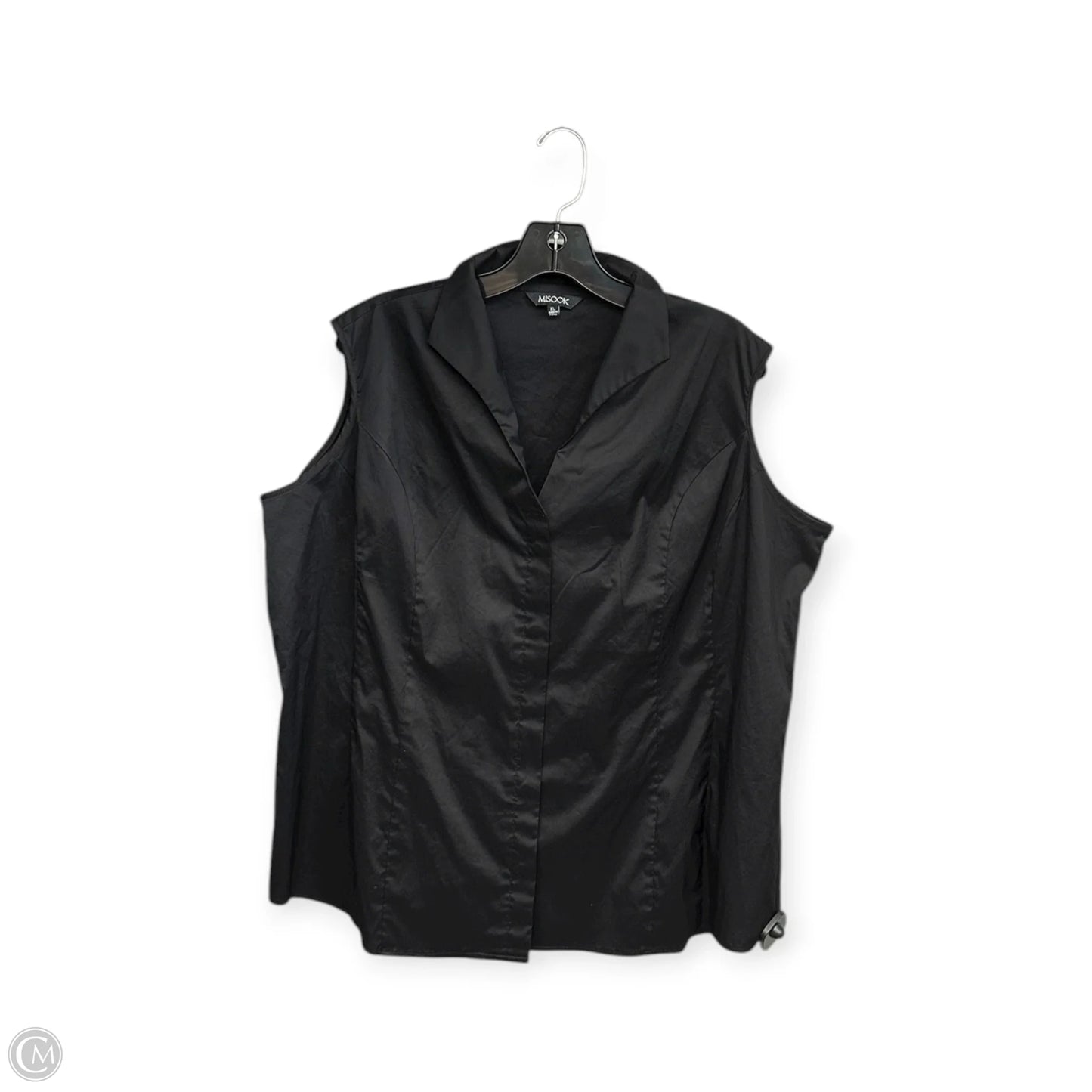 Top Sleeveless By Misook In Black, Size: Xl