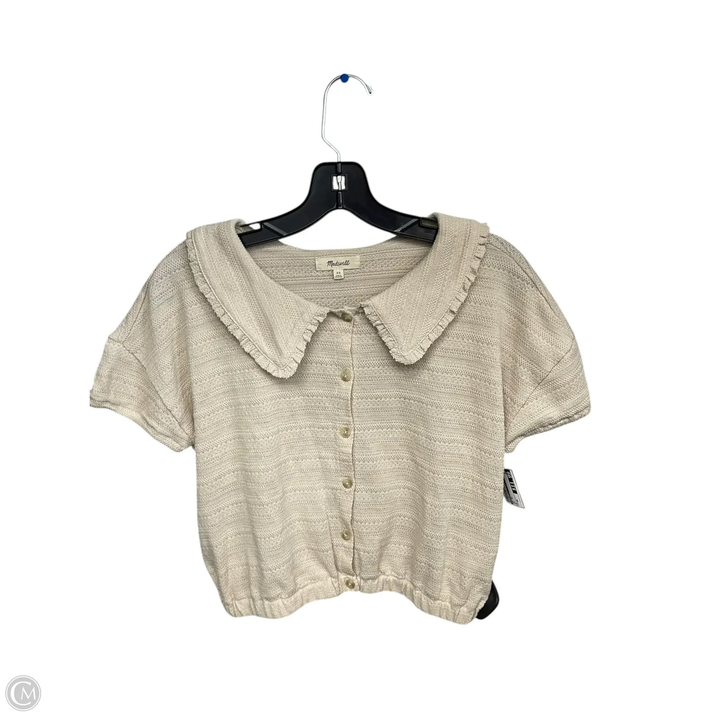 Top Short Sleeve By Madewell In Tan, Size: Xs